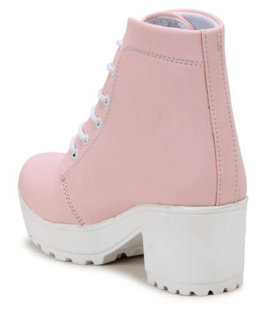 Top Women Commander Pink Ankle Length Chukka Boots - None 2025 at ShopCircuit | ONDC