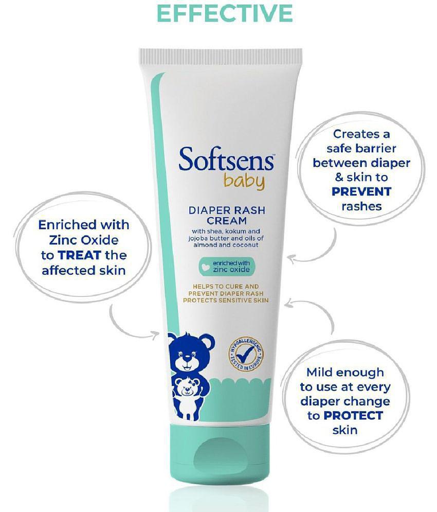 Softsens Baby Natural Diaper Rash Cream, 50 g (Pack of 3)