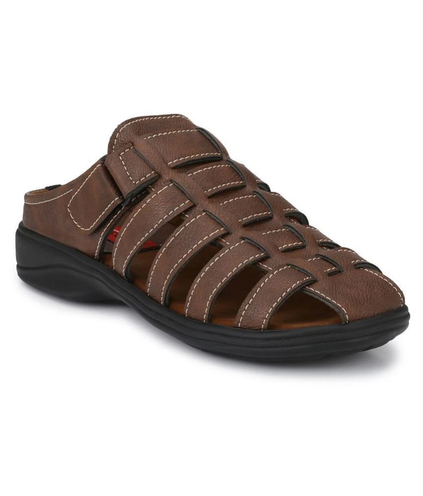 Latest Women Fashion Victim Brown Synthetic Leather Sandals - None 2025 at ShopCircuit | ONDC