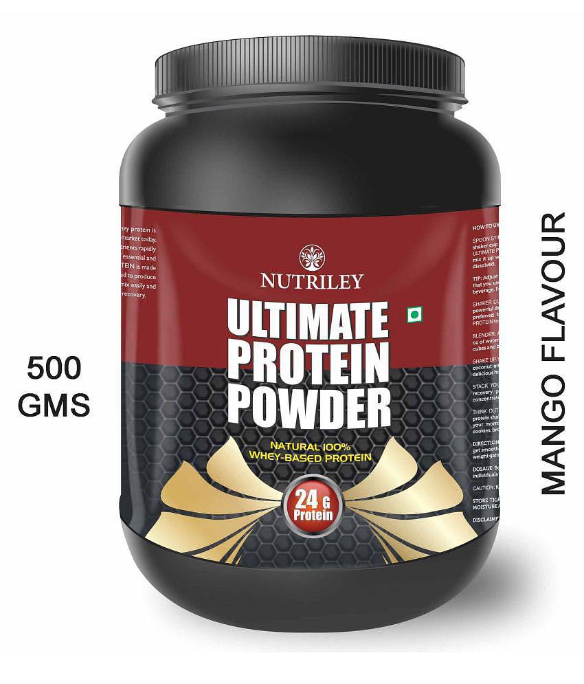 Nutriley Whey Protein Powder for Weight Gain & Muscle Gain 500 gm