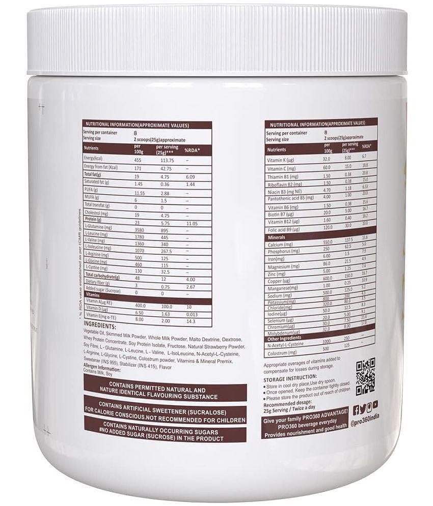 PRO360 Respiro Protein for Lungs Care Health Drink Powder 200 gm Strawberry