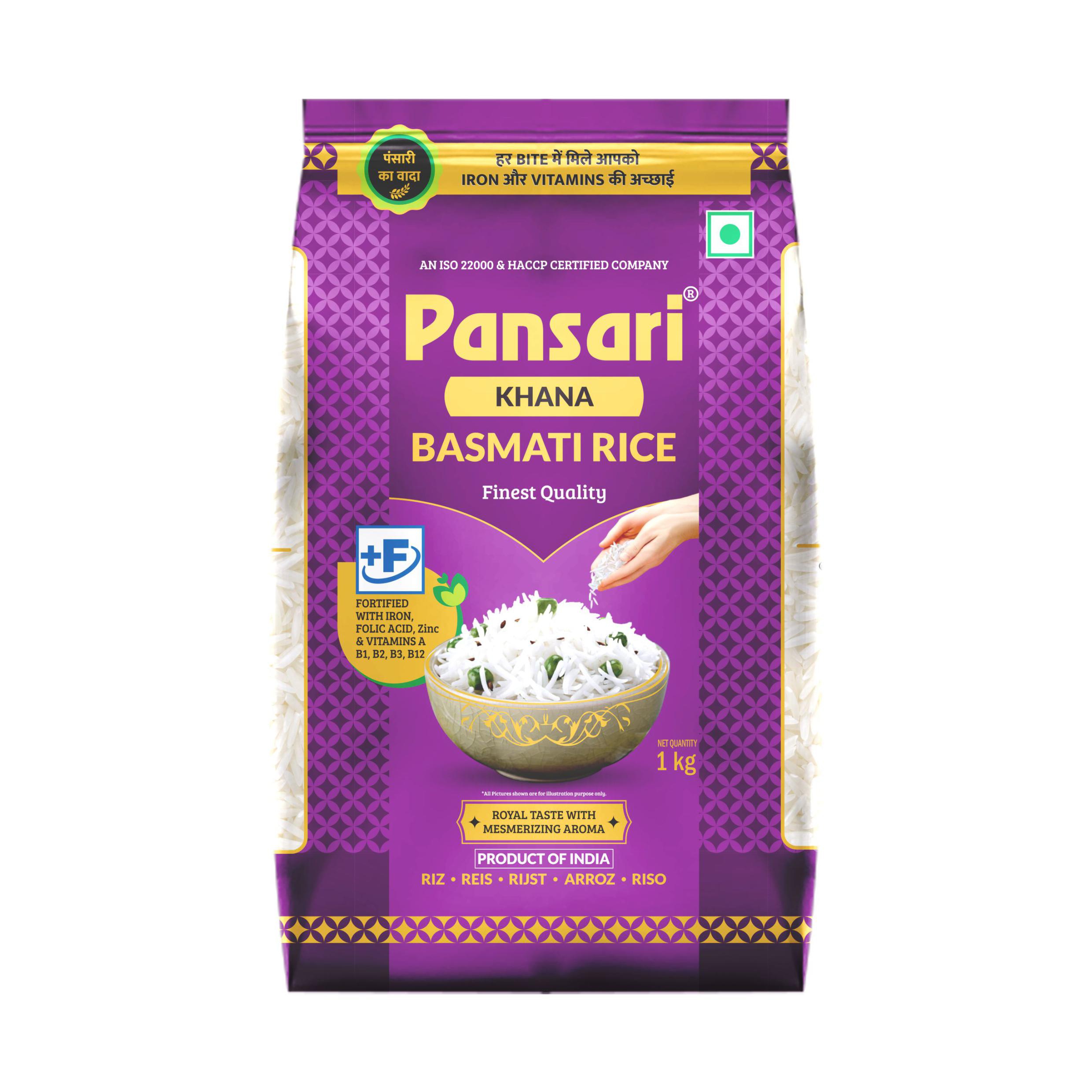 PANSARI KHANA KHAZANA BASMATI RICE 1KG