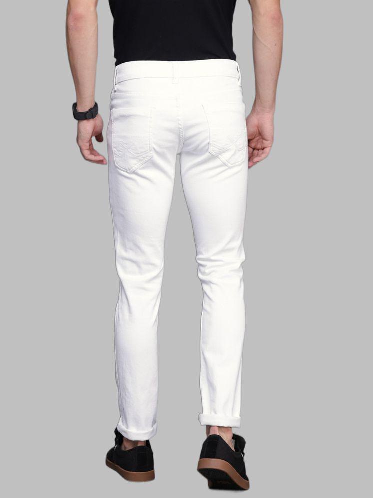 x20 - White Denim Skinny Fit Men's Jeans ( Pack of 1 ) - None