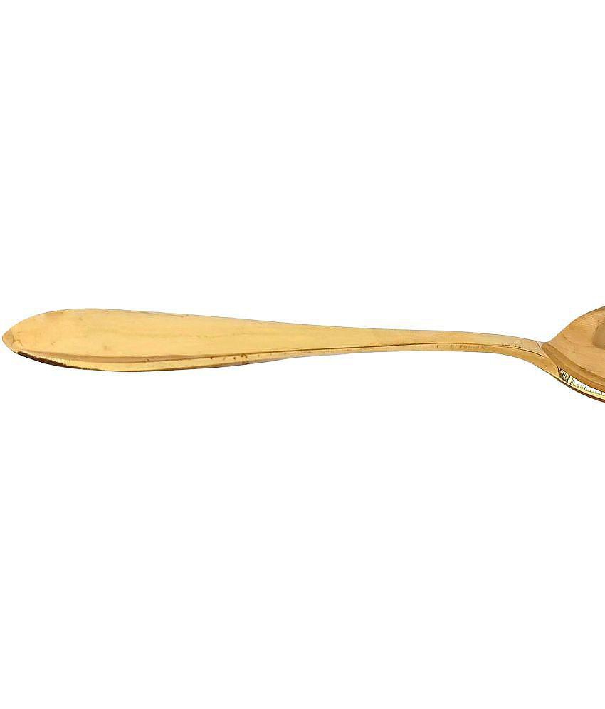 A & H ENTERPRISES - Brass Brass Table Spoon ( Pack of 4 ) - Brass