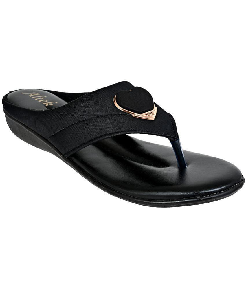 Altek - Black Womens Flats - None