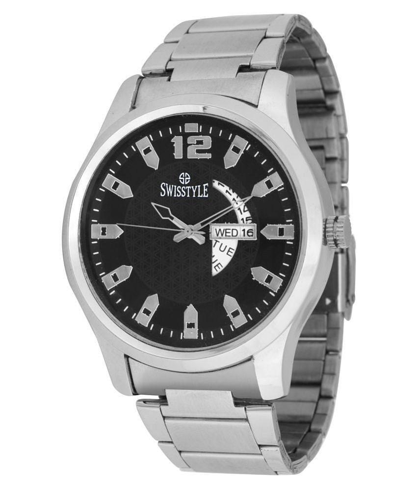 Swisstyle - Silver Metal Analog Men's Watch