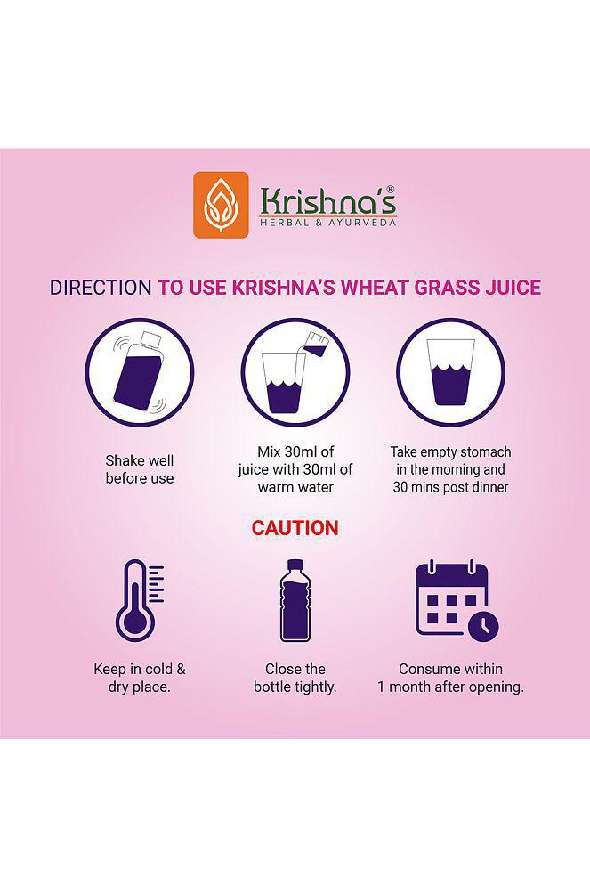 Krishna's Herbal & Ayurveda Wheatgrass Juice 1000ml