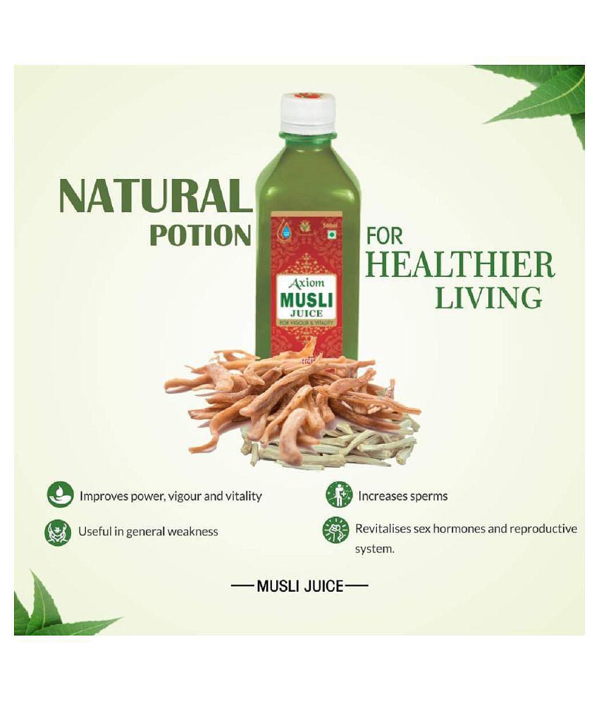 Jeevanras Musli Juice (500 ml)_Pack of 02 | Improves Power and Vitality | Useful in General Weakness | Health Tonic | Natural Herbal Product with WHO GLP , GMP, ISO Certification |