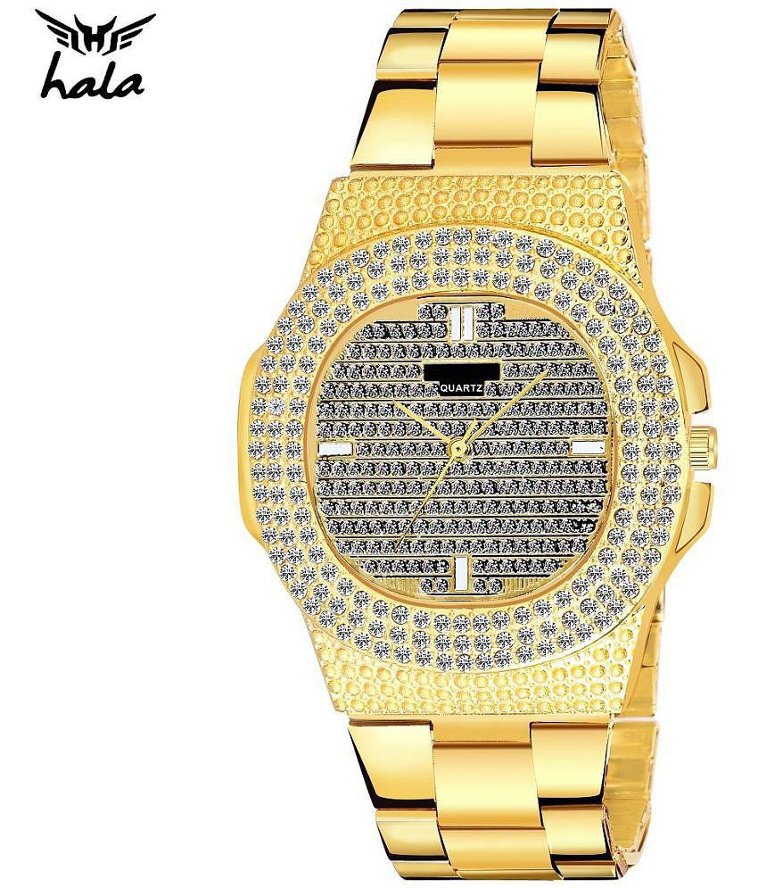 Hala - Gold Stainless Steel Analog Men's Watch