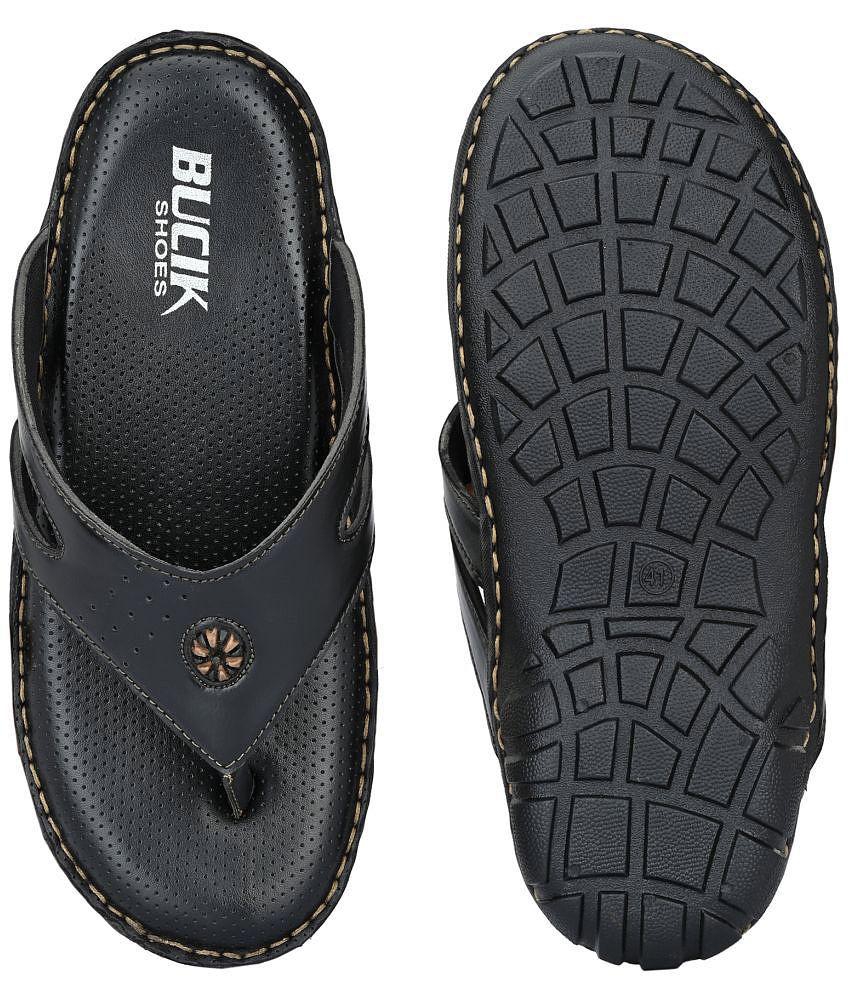 Latest Men Bucik Black Daily Slippers - None 2025 at ShopCircuit | ONDC