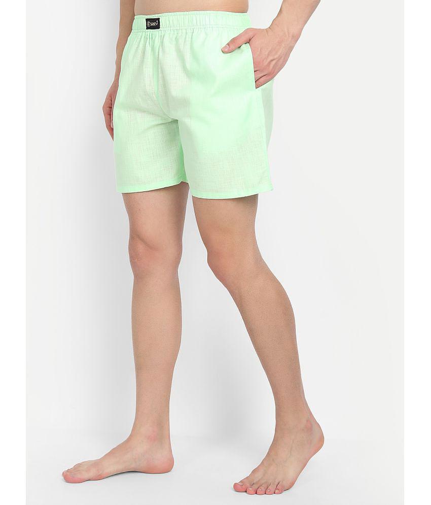 SREY Light Green Boxer - Pack of 2 - M