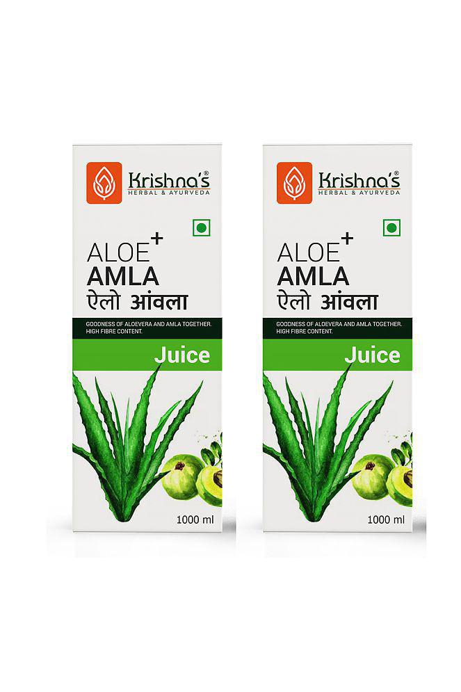 Krishna's Herbal & Ayurveda Aloe Amla Mix Juice 1000ml ( Pack of 2 )