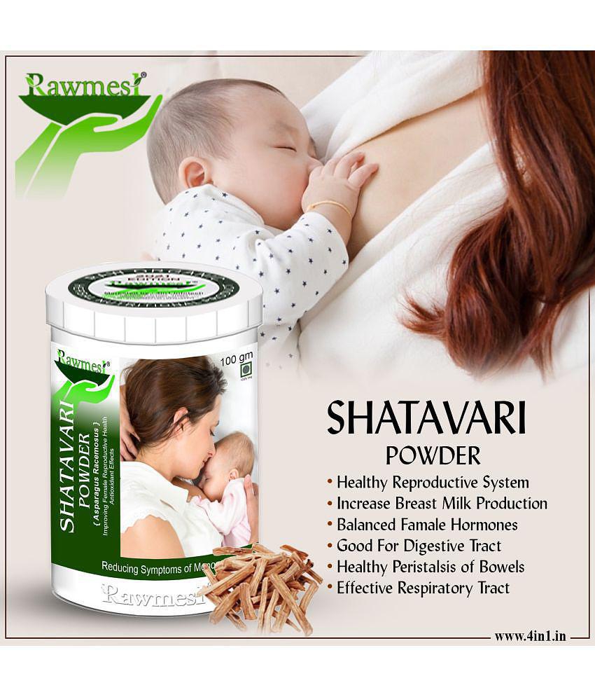 rawmest Organic Shatavari Powder   100 gm Vitamins Powder