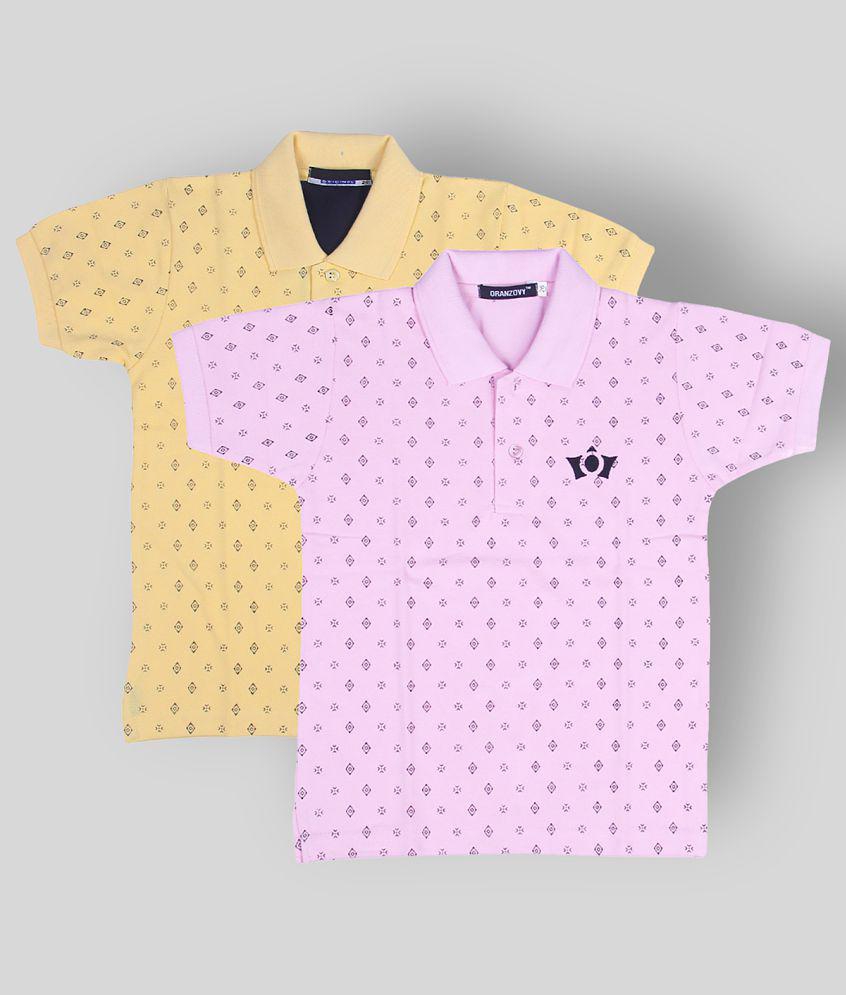 Elegant Women NEUVIN - Multicolor Cotton Boys Polo T-Shirt ( Pack of 2 ) - None 2025 at ShopCirc
