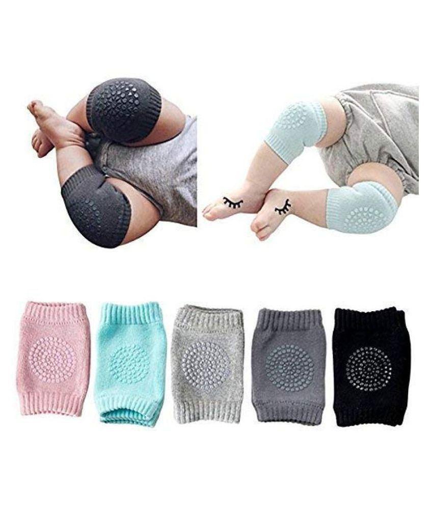 EIGHTEEN ENTERPRISE Assorted Coton Baby Knee Pad -Pack of 2 (2 Pair)