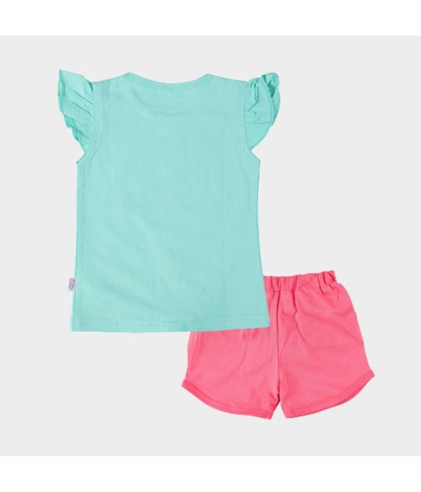 New Men CATCUB - Green Cotton Girls Top With Shorts ( Pack of 1 ) - None 2025 at ShopCircuit | O