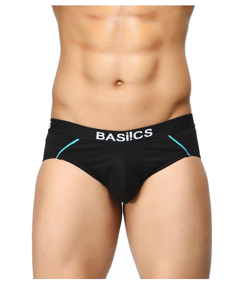 Modern Men BASIICS By La Intimo - Black Cotton Mens Briefs ( Pack of 2 ) - None 2025 at ShopCirc