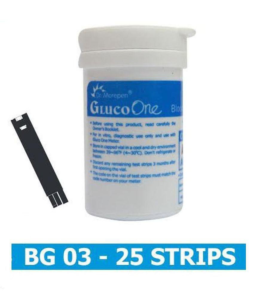 Dr. Morepen Gluco One BG-03 25 Test Strips December 2021