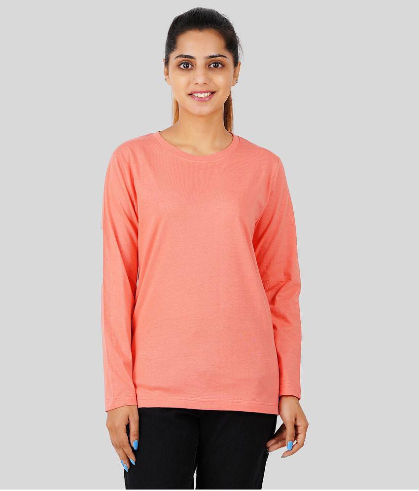 ferocious - Pink Cotton Regular Fit Women''s T-Shirt ( Pack of 1 ) - None