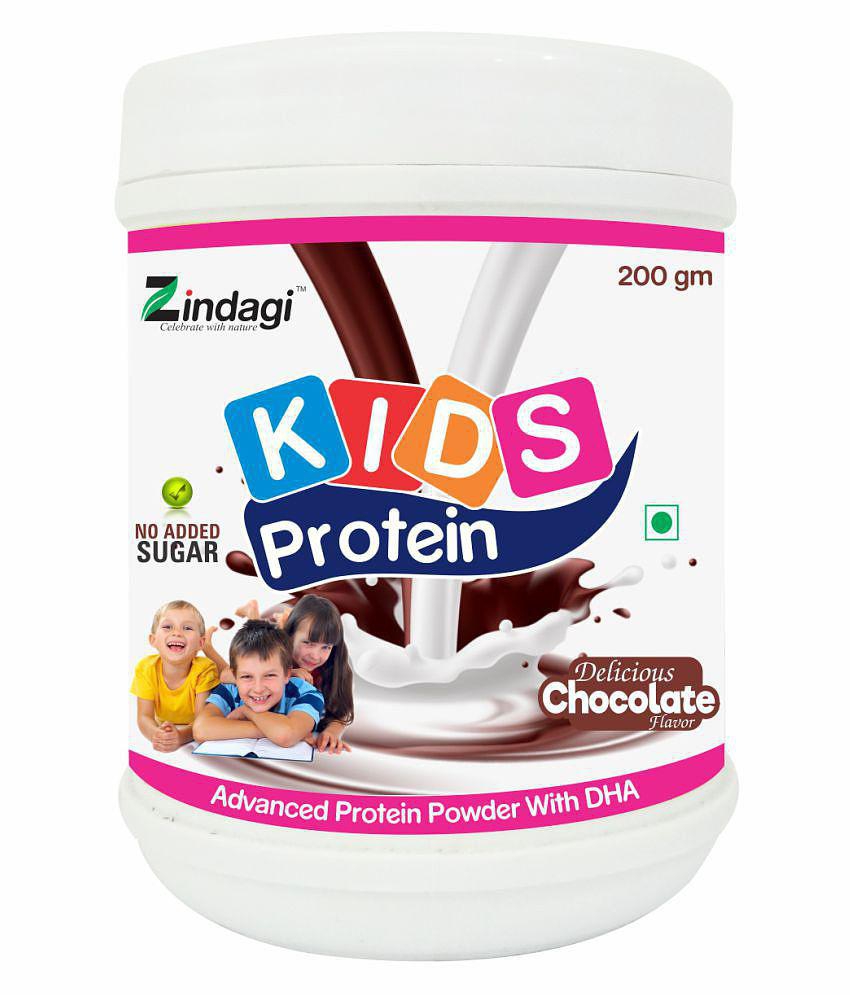 Zindagi Protein Powder For Kids - Kids Powder - Health Drink Powder 200 gm Chocolate