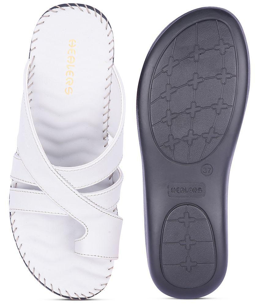 Modern Men Liberty Light Grey Womens Leather Slipper - None 2025 at ShopCircuit | ONDC