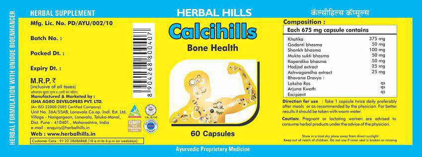 Herbal Hills Calcihills Capsule 60 no.s Pack Of 1