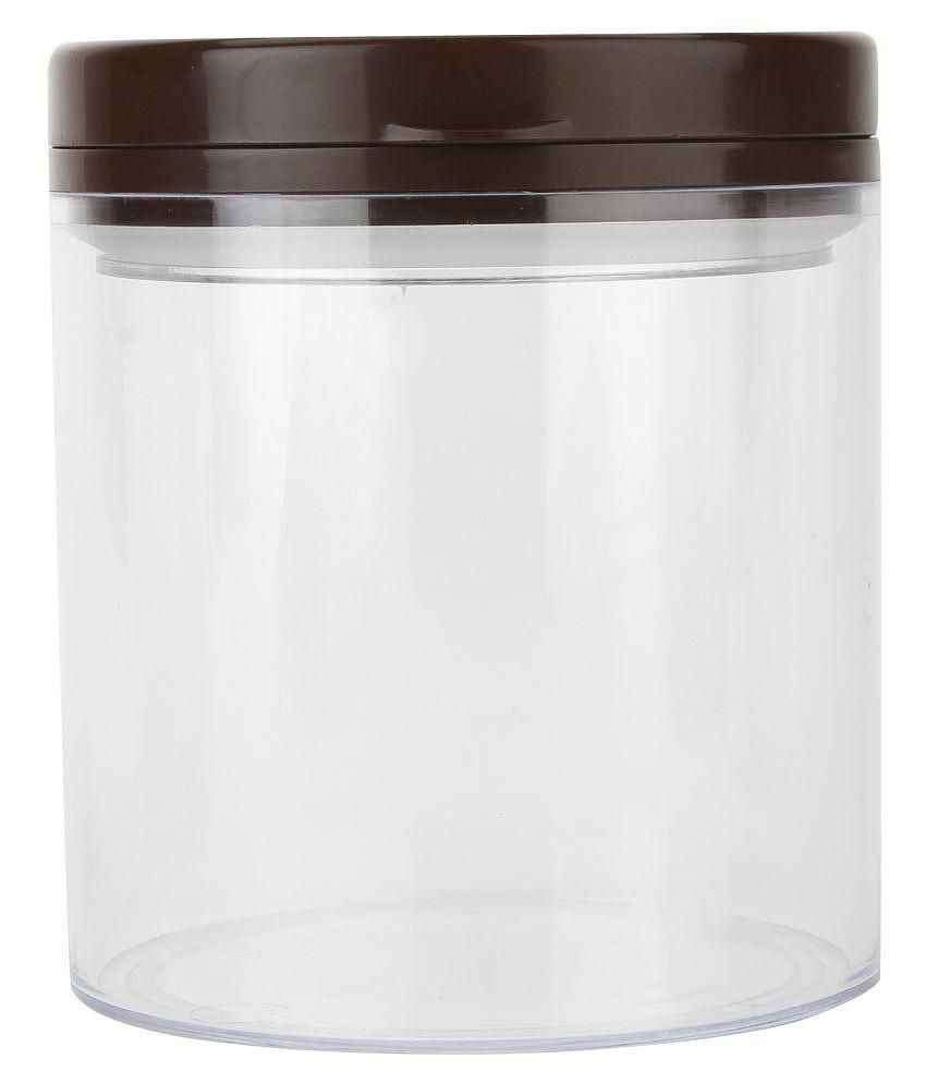 Jaypee Plus Seal It Plastic Tea/Coffee/Sugar Container Set of 2 750 mL - Brown