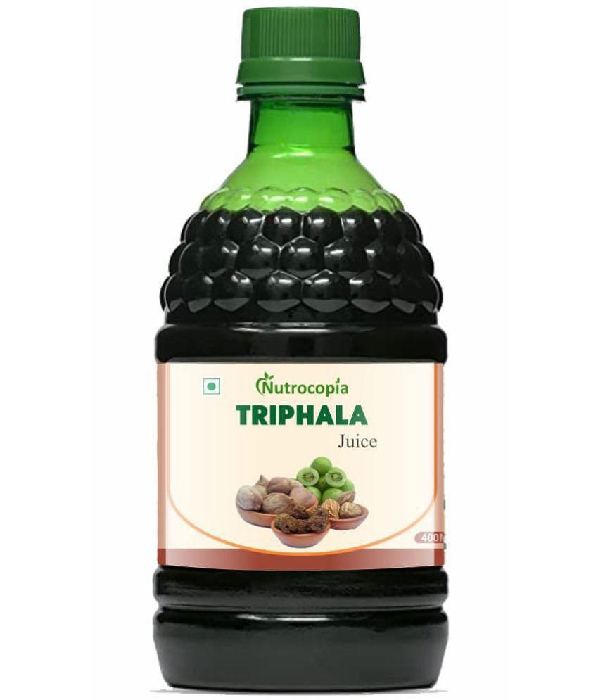 NUTROCOPIA Triphala Juice | 100% Ayurvedic | Relieves Constipation & Improves Digestion | No Added Sugar - 400 ML