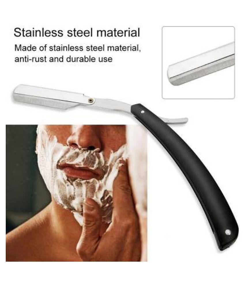 Verceys Barber Straight Black Razor Ustra Professional Ustraa Manual Razor 1