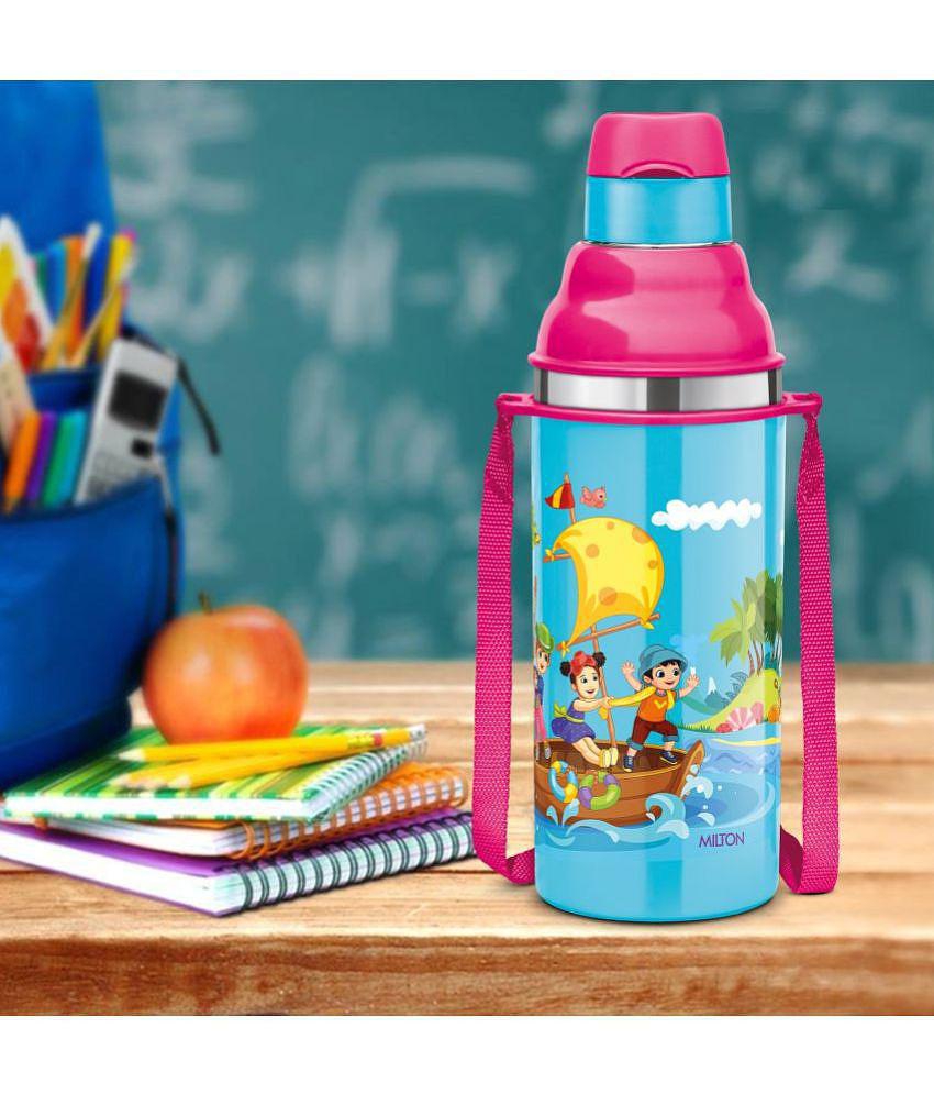 Milton Kool Stunner 400 Insulated Inner Steel Water Bottle for Kids, 400 ml, Sea Green - Blue