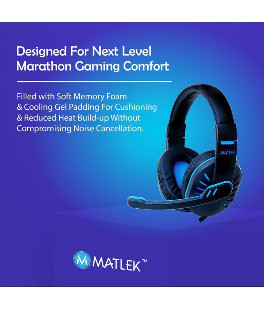 Matlek Gaming Headphones ( Wired ) •	3D GAMING SOUND. •	RELIABLE AFTER-SALE SUPPORT