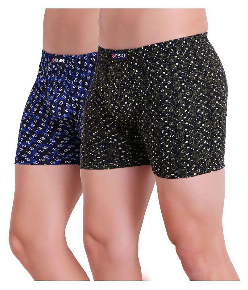 TT - Green Cotton Blend Men's Trunk ( Pack of 2 ) - 100 Cms