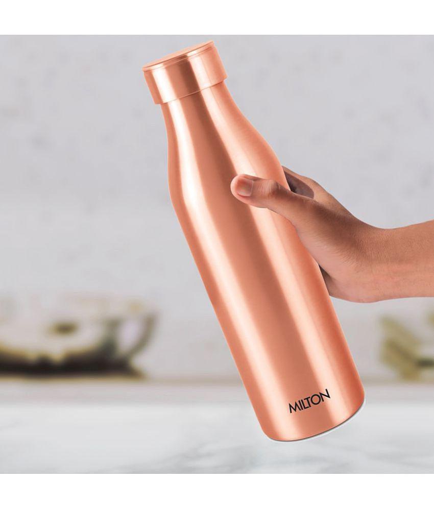 Milton Copper Charge 1000 Water Bottle, Set of 2, 930 ml Each, Copper | 100% Leak Proof | Office Bottle | Gym Bottle | Yoga Bottle | Home | Kitchen | Hiking | Treking Bottle | Travel Bottle 