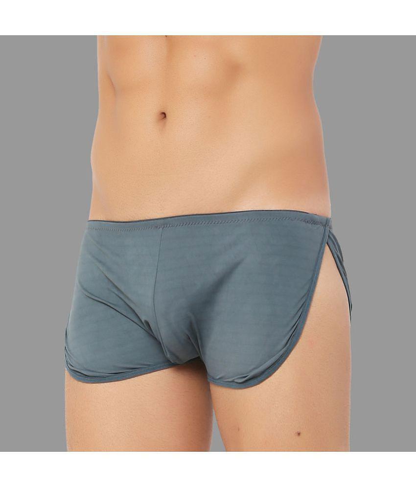 Bruchi Club - Charcoal Lycra Men's Trunks ( Pack of 1 ) - None