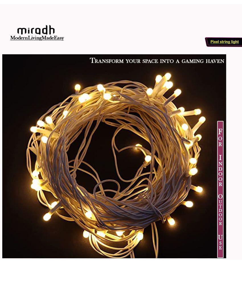 MIRADH - Yellow 10Mtr String Light (Pack of 4) - Yellow