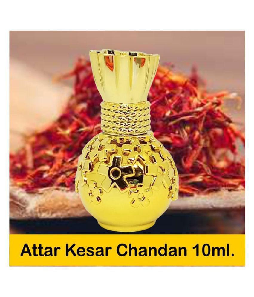 INDRA SUGANDH BHANDAR Attar For Men|Religious Use|Women Kesar Chandan Real Spain Saffron & Sandal Combination Long Lasting Fragrance 10ml Rollon Fancy Pack