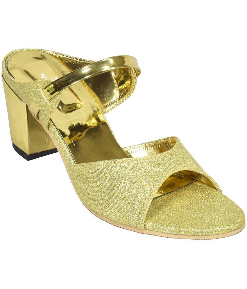 Dream Makers - Gold Women's Slip On Heels - None