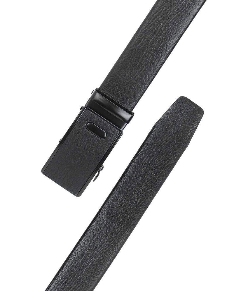 Buy Online Garg Store Zacharias - Black Canvas Men's Formal Belt ( Pack of 1 ) - None