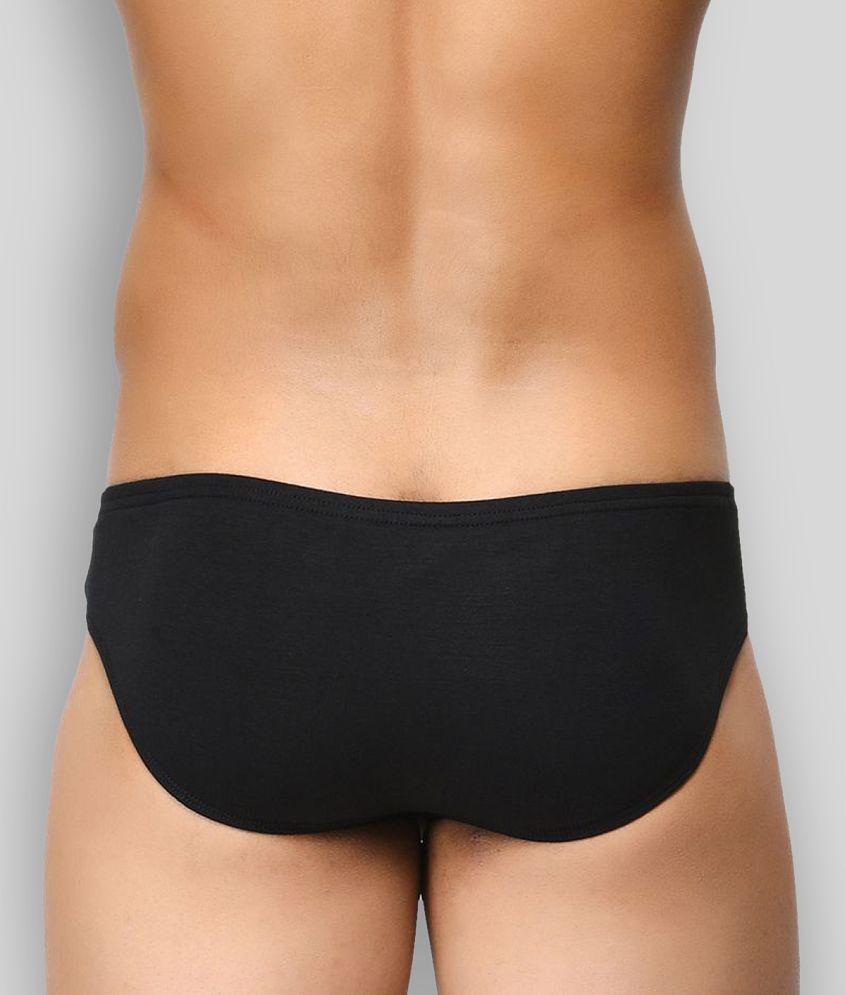 Stylish Men BASIICS By La Intimo - Black Cotton Mens Briefs ( Pack of 2 ) - S 2025 at ShopCircui