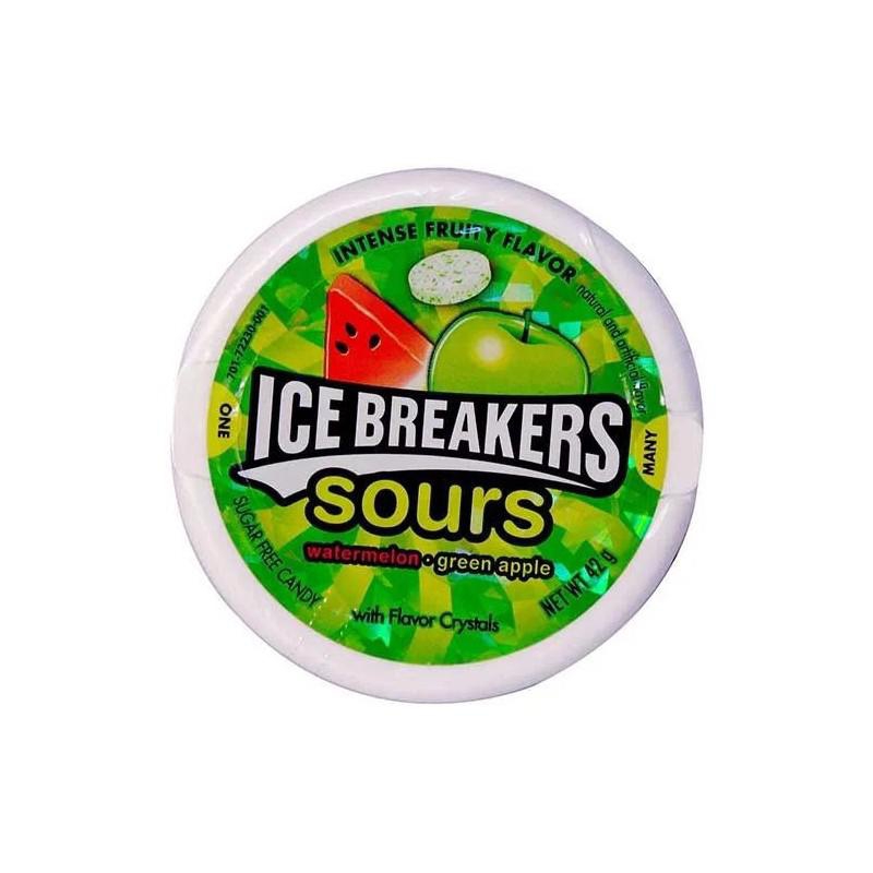 Buy Ice Breakers Sugar Free Fruit Sours Watermelon Green Apple 42g ...