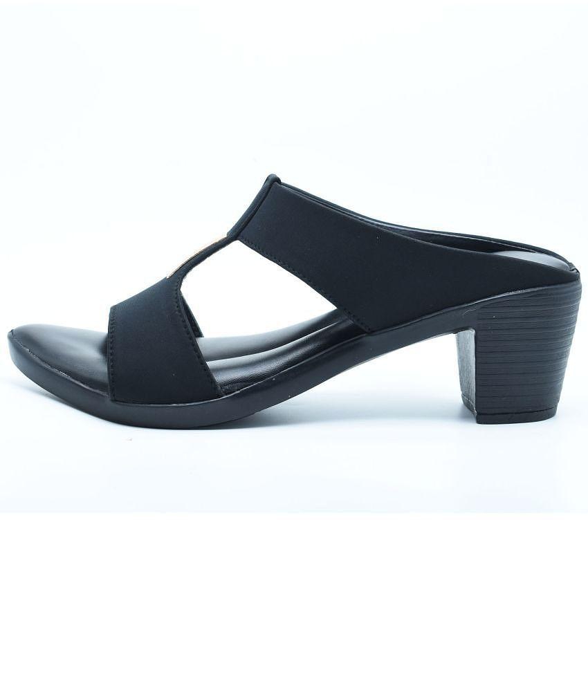 Dream Makers - Black Women's Slip On Heels - None