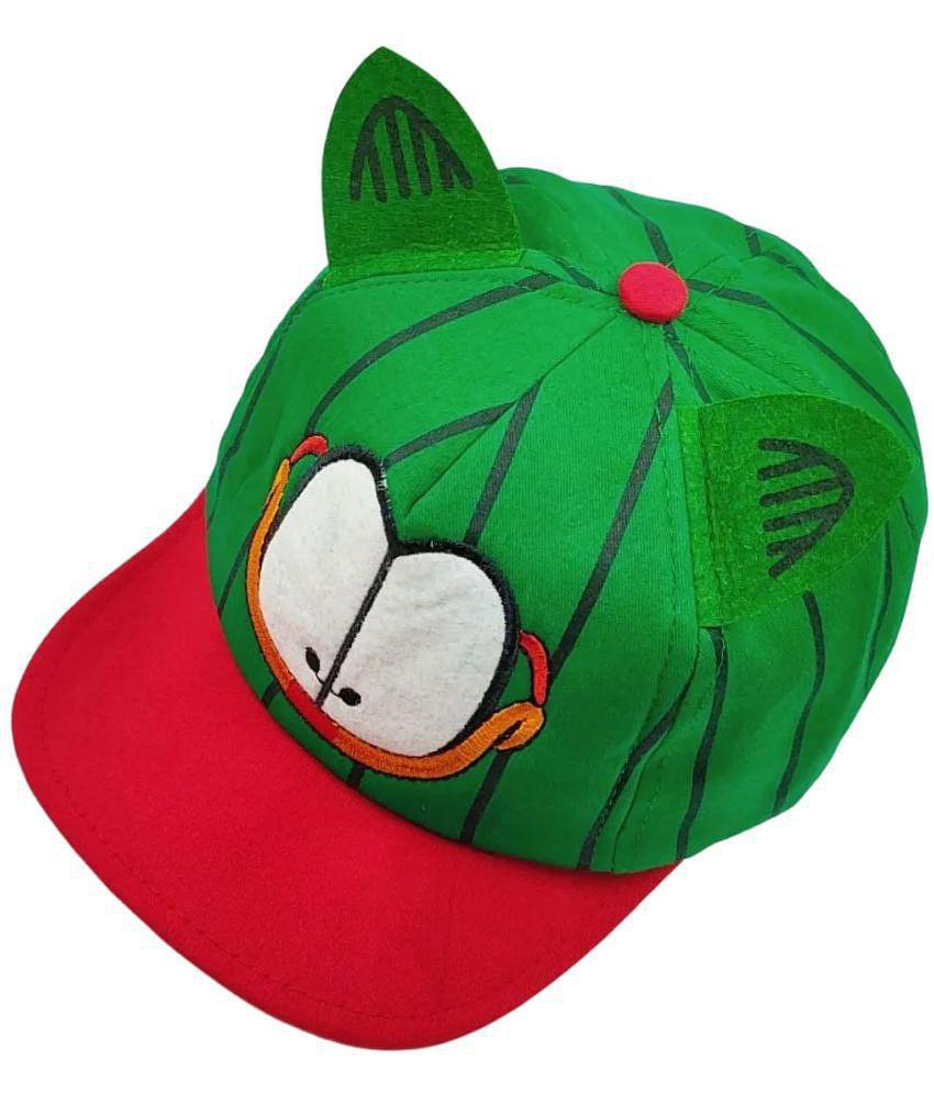 Buy Online Garg Store Zacharias Unisex Kids Cotton Cap kc-08-Green  (Pack of 1) (1-4 Years) - None