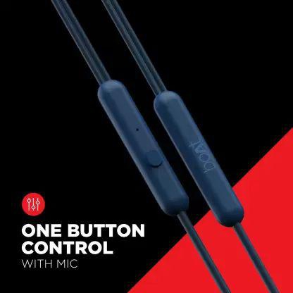 boAt Bassheads 104 | Wired Earphones with 10mm drivers, Absolute Experience, Immersive Audio, Lightweight Design Blue