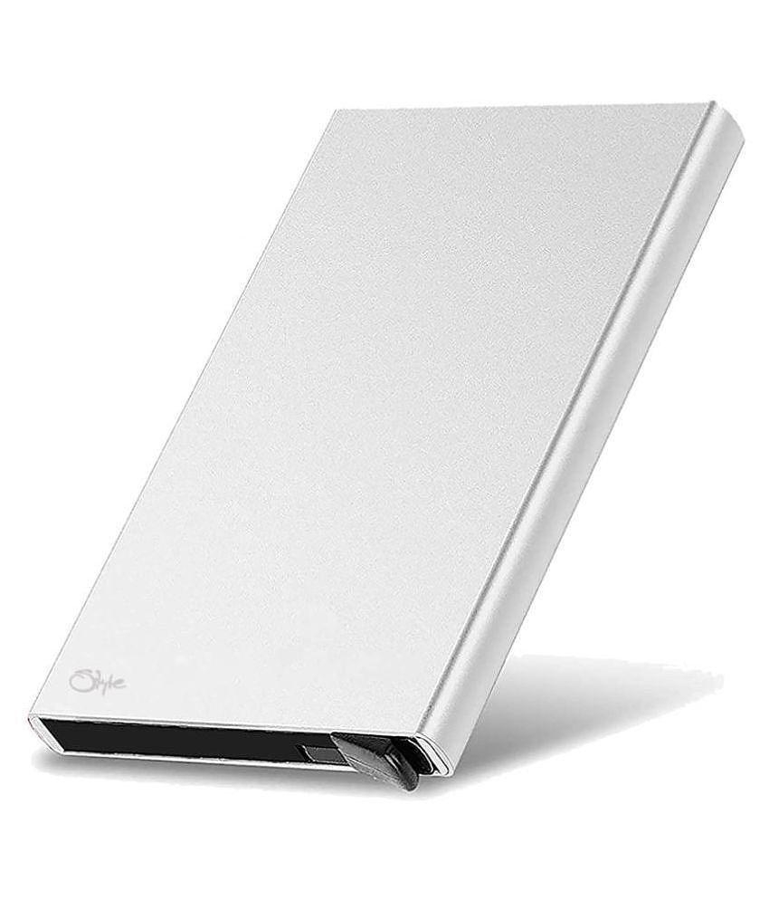 Affordable Men STYLE SHOES Button Silver Card ATM Holder - Silver 2025 at ShopCircuit | ONDC