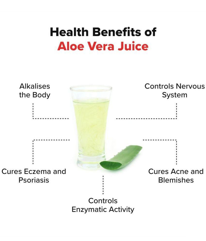 NUTROCOPIA Aloe Vera Juice | For Glowing Skin & Healthy Hair | Organic & Natural Juice Made With Cold Pressed Aloe Vera 400 ML