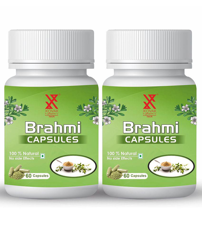 xovak pharmtech Organic Brahmi Capsule 100 gm Pack Of 2