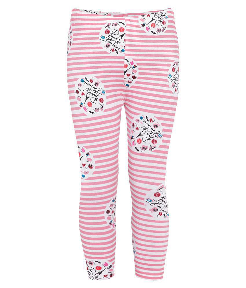 Naughty Ninos - Multi Cotton Girls Leggings ( Pack of 2 ) - None