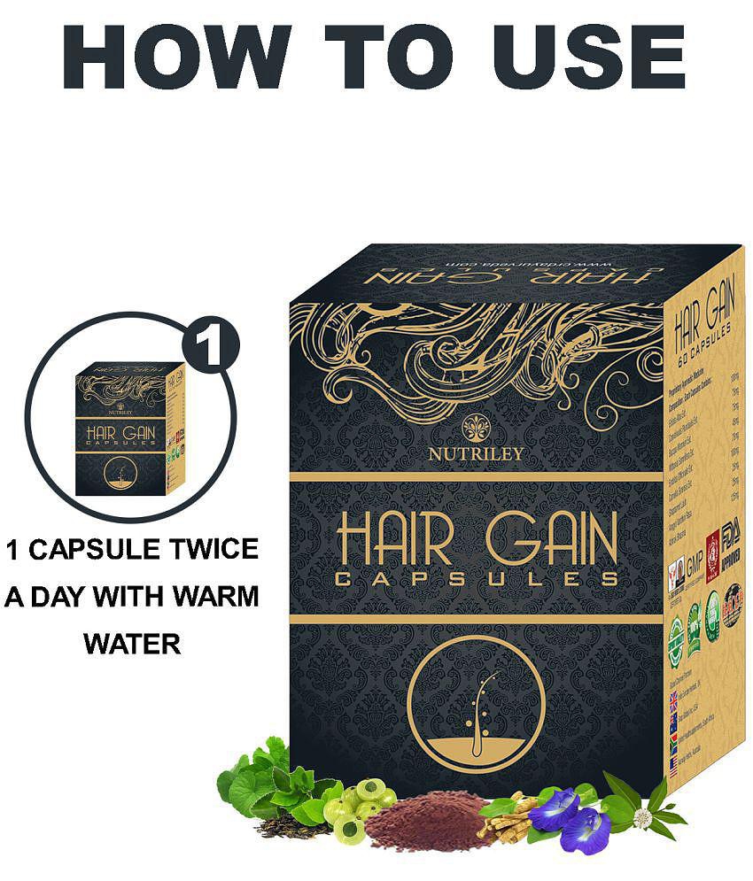 Nutriley Hair Growth Capsule, Hair Gain Capsule 60 gm Pack Of 1