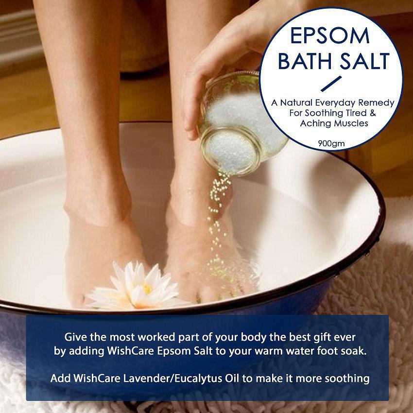 WishCare Natural Crystal Epsom Bath Salt 950 gm