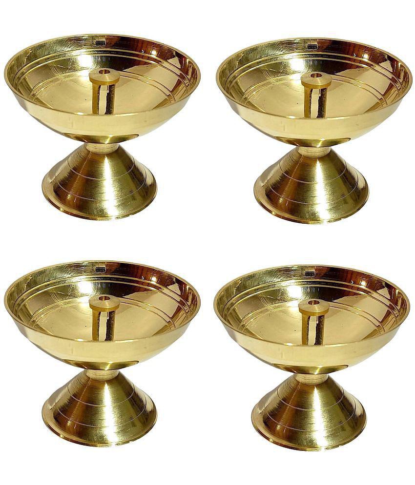 A & H ENTERPRISES - Aarti Diya Pyali diya 4 Pieces ( Pack of 4 )